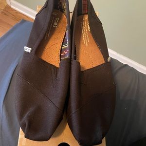 Black On Black Canvas Toms